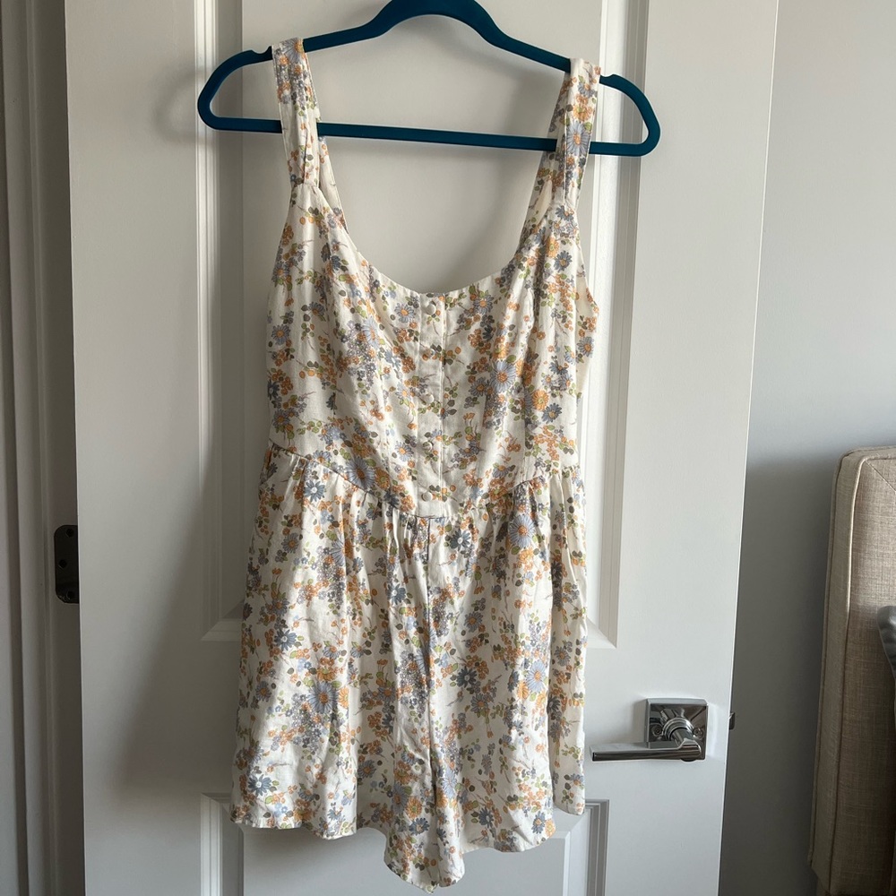 Abercrombie & Fitch floral corset romper